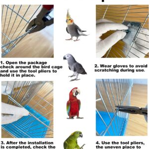 Capuca Small Bird Travel Cage - The Lightweight Small Birds Starter Kit with Birdcages and Accessories Great for Parakeets Lovebirds Parrotlets Finches Canaries