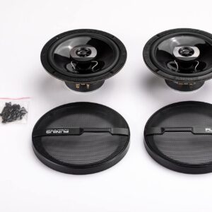 PLINIUS Car Audio Coaxial Speakers System 6.5-Inch Full Range Stereo 600 Watt Max 2-Way Sold in Pairs, Easy Mounting