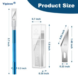 Yipinve Craft Knife Hobby Knife Exacto Knife with 20 PCS Spare Exacto Knife Blades Kit for DIY, Art, Cutting, Carving, Scrapbooking, Stencil