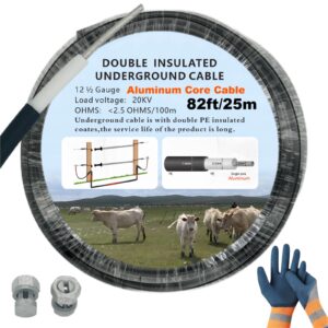 cym-insist electric fence double insulated wire underground,12-1/2 guage electric fence double insulated underground hard cable,aluminum core cable