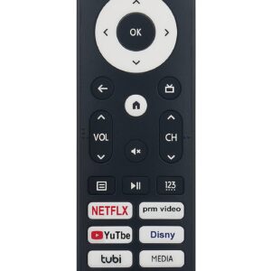 ERF3N90H Replace Voice Remote Control fit for Hisense QLED Series Smart TV (2022 Model) 50U6H 55U6H 65U6H 75U6H 55U7G 65U7G 75U7G 55U8H 65U8H 75U8H 43A6H 43A65H 43A68H 50A6H 50A65H 50A68H 55A6H 55A65H