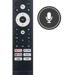 ERF3N90H Replace Voice Remote Control fit for Hisense QLED Series Smart TV (2022 Model) 50U6H 55U6H 65U6H 75U6H 55U7G 65U7G 75U7G 55U8H 65U8H 75U8H 43A6H 43A65H 43A68H 50A6H 50A65H 50A68H 55A6H 55A65H