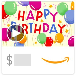 amazon egift card - galactic birthday balloons (animated)