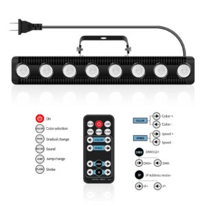 Wall Washer Lights 45W 8 LED RGBW Dimmable Stage Lights DMX Control Dj Lights Stage Lighting - for Indoor Disco Party Church Birthday Bar Wedding