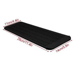 1Pack Silicone Heat Resistant Mat Pouch for Hair Straightener, Curling Iron, Flat Iron and Hot Hair Tools Black