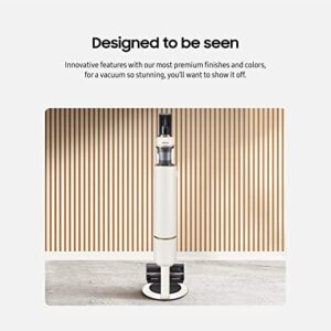 SAMSUNG BESPOKE Jet Cordless Stick Vacuum Cleaner w/ Clean Station, Powerful Multi-Surface Floor Cleaning for Carpet, Hardwood, Tile, 5-Layer Filter, Lightweight, VS20A9500AW/AA, 2023, Misty White