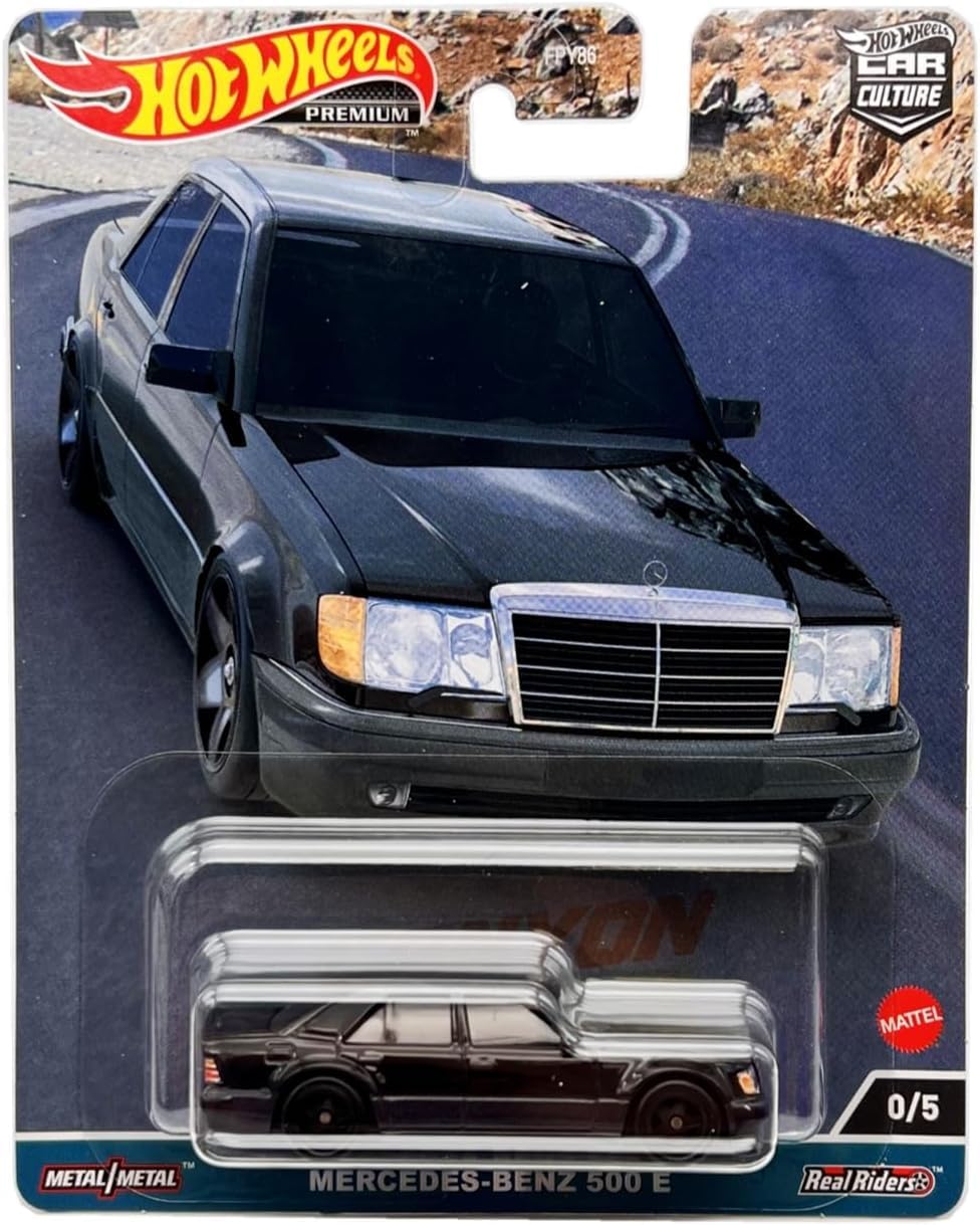 Hot Wheels 2023 Car Culture Canyon Warriors Mercedes Benz 500 E Chase 0/5 Diecast Vehicle