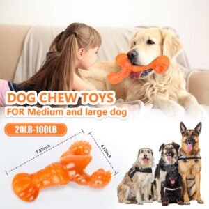 M&MKPET Indestructible Dog Toys for Aggressive Chewers Large/Medium Breed,Tough Dog Toys for Large Dogs,Nylon Dog Toys for Big Dogs,Durable Dog Chew Toy for Teething Heavy Duty Dog Bones