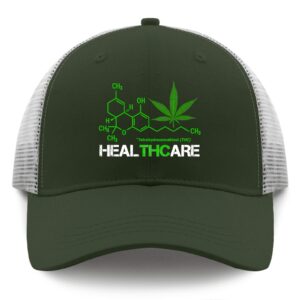 Weed Cannabis 420 Dad Hats THC Healthcare Baseball Caps, Vintage Dad Hat for Women