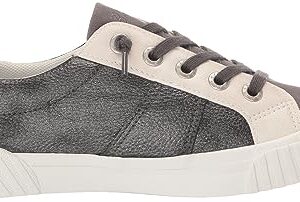 Blowfish Malibu Women's Wave-B Sneaker, Gunmetal Tumble/DkGreyMicFib/RedRefle, 10M