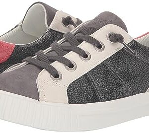 Blowfish Malibu Women's Wave-B Sneaker, Gunmetal Tumble/DkGreyMicFib/RedRefle, 10M