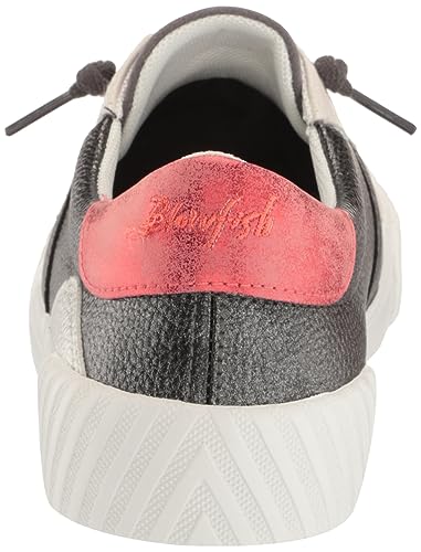 Blowfish Malibu Women's Wave-B Sneaker, Gunmetal Tumble/DkGreyMicFib/RedRefle, 10M