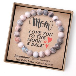 themerol gifts for mom birthday gifts from daughter son moonstone bracelet women christmas mothers day gifts great presents best mama personalized unique handmade valentines stocking easter stuffers