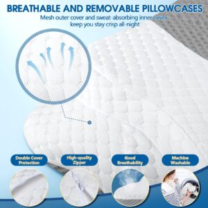 5X Pain Relief Cervical Pillow for Neck and Shoulder Support,Ear Piercing Pillow Design Cervical Memory Foam Pillows, Orthopedic Ergonomic Neck Pillow,Contour Bed Pillow for Side,Back,Stomach Sleeper…