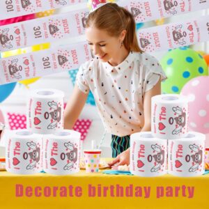 Anquan Happy 30th Birthday Toilet Paper Novelty Birthday Gifts Party Decorations Birthday Gag Gift ideal for Bday or Anniversary Celebration.