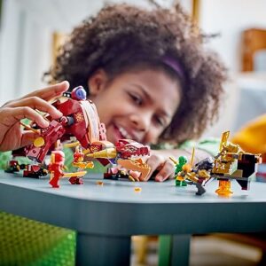 LEGO NINJAGO Heatwave Transforming Lava Dragon 71793 Building Toy Set, Features a Ninja Dragon, a Hovercraft Vehicle and 5 Minifigures, Lava Dragon Toy for Kids Ages 8+ Who Love Ninja Adventures