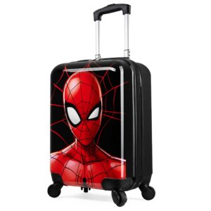 marvel carry on suitcase for kids spiderman cabin bag with wheels luggage bag for boys carry on travel bag with wheels and handle small suitcase with wheels