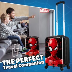 Marvel Carry On Suitcase for Kids Spiderman Cabin Bag with Wheels Luggage Bag for Boys Carry On Travel Bag with Wheels and Handle Small Suitcase with Wheels