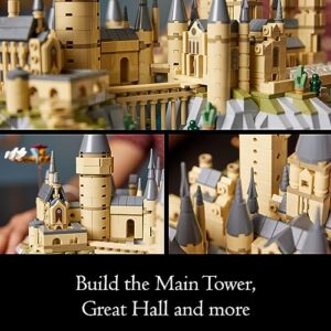 LEGO Harry Potter Hogwarts Castle and Grounds Building Set, Display Model Gift Idea for Adults, Collectible Playset to Celebrate Harry Potter Birthday, 76419