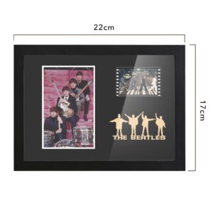 veratwo The Beatles Gifts,Beatles Picture Framed Decoration with 1x 35mm Film Display,Beatles Memorabilia for Huge Beatles Fans on Birthdays/Christmas/Thanksgiving 8x6 Inches