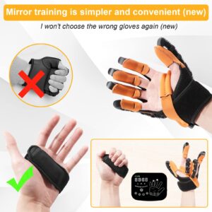 Upgraded Rehab Robot Gloves for Stroke Patients,Arthritis Stroke Hemiplegia Cerebral Palsy Finger and Hand Function Rehabilitation Physical Therapy Equipment,Finger and Hand Function Rehabilitation