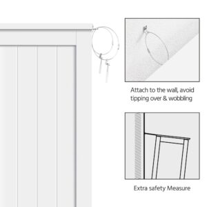 Yaheetech Bathroom Floor Storage Cabinet, Bathroom Freestanding Cabinet with 3 Large Drawers & Adjustable Shelf, 12 x 24 x 32 Inches, White