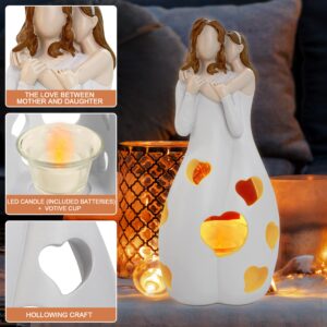 Gifts for Mom, Mom Gifts from Daughters, Moms Birthday Gifts from Daughter/Son - Candle Holder with Flameless LED Candle, Birthday Gift for Mom, Unique Daughter Gift from Mom on Mothers Day