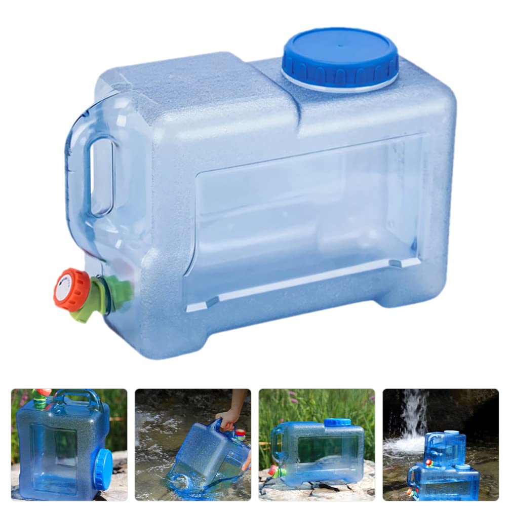 ABOOFAN Camping Water Container Water Storage Container with Spigot Portable Large Water Tank Hiking Water Bucket for Outdoor Camping Picnic Hiking Car Driving