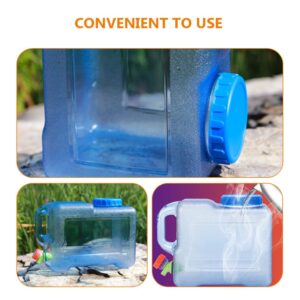 ABOOFAN Camping Water Container Water Storage Container with Spigot Portable Large Water Tank Hiking Water Bucket for Outdoor Camping Picnic Hiking Car Driving