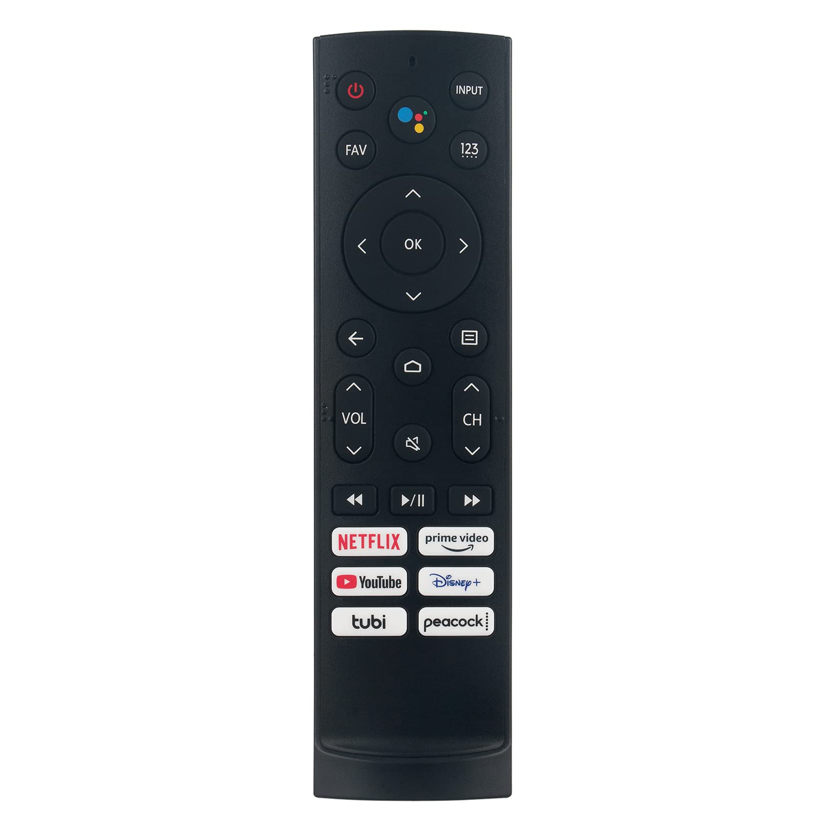 ERF3A90 Replacement Remote Control - ALLIMITY - fit for Hisense Android Smart TV Remote Control 75A6H 70A6H 65A6H 55A6H 43A6H ‎50A6H 65U8H 75U8H U8H 55U7G 65U7G 75U7G 55U78G