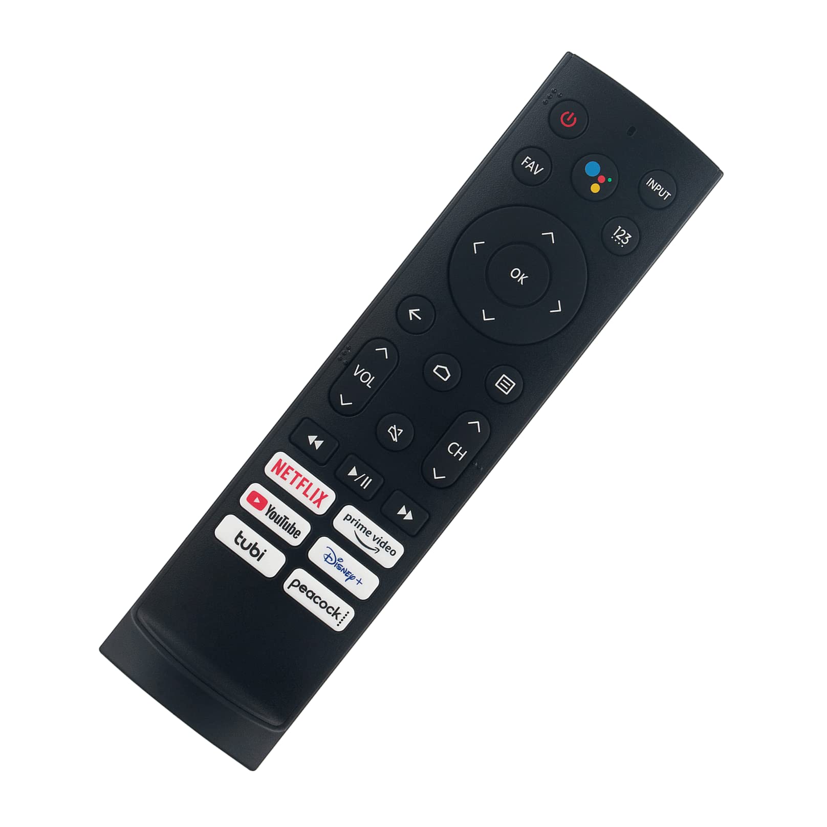 ERF3A90 Replacement Remote Control - ALLIMITY - fit for Hisense Android Smart TV Remote Control 75A6H 70A6H 65A6H 55A6H 43A6H ‎50A6H 65U8H 75U8H U8H 55U7G 65U7G 75U7G 55U78G