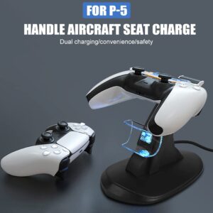 PS5 Controller Charger Station Dual Controller Charging Stand for Playstation 5, IC Protection, Fast Charging Docking Station with Type-C Charging Cable