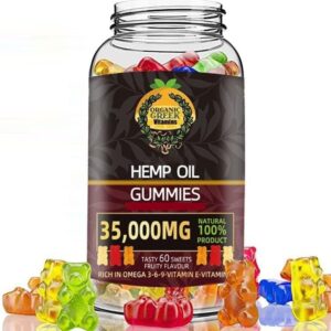 Organic Greek : Premium High Potency Hemp Gummy Bears and Natural Vitamins,Muscle Relax, Sleep Calm, Stress Relief USA