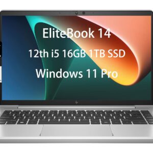 HP EliteBook 640 G9 14" FHD Business Laptop (Intel 10-Core i5-1235U, 16GB RAM, 1TB PCIe SSD) IPS Anti-Glare, Backlit Keyboard, Fingerprint Reader, Thunderbolt 4, Webcam, Wi-Fi 6E, Win 11 Pro - 2023