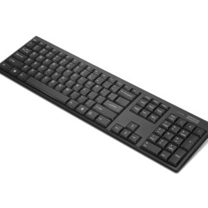 Lenovo – Wireless Compact Keyboard– 100 Cordless Keyboard for PC, Laptop with Windows – Cordless Connection – Silent Key Clicks, Black