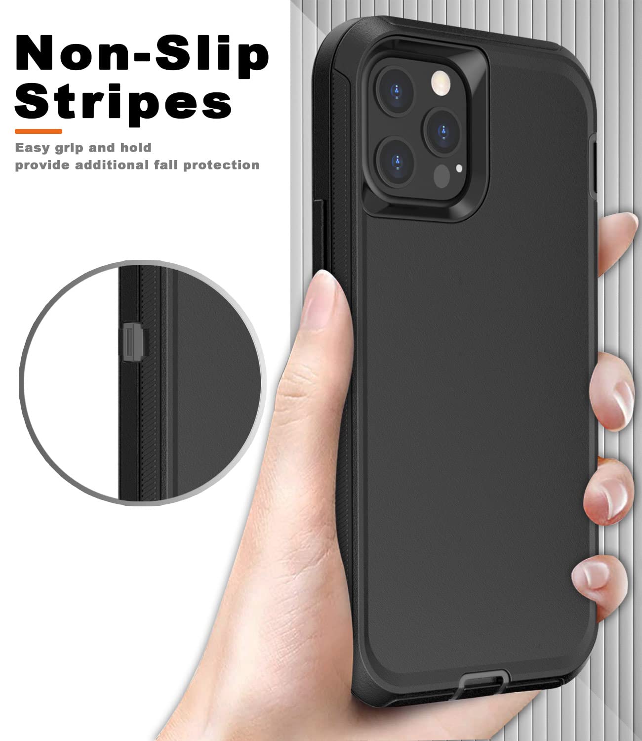 Protebox for iPhone 13 Pro Max Case, [Shockproof/Dust-Proof] Heavy Duty Protection Cover Case for iPhone 13 Pro Max 6.7 inch (Black/Gray)