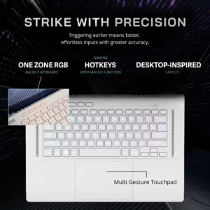 ASUS 2022 ROG Zephyrus G14 14/'' FHD 144Hz Gaming Laptop, AMD Ryzen 7-5800HS, 16GB RAM, 512GB PCIe SSD, Backlit Keyboard, NVIDIA GeForce RTX 3060 6G Graphics, Win 11 Pro, White, 32GB USB Card