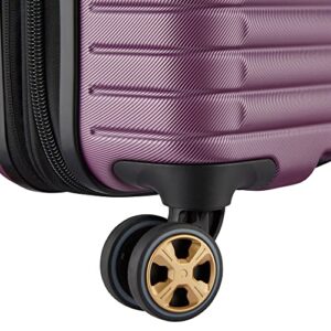 DELSEY Paris Cruise 3.0 Hardside Expandable Luggage with Spinner Wheels, Plum, Checked-Large 28 Inch