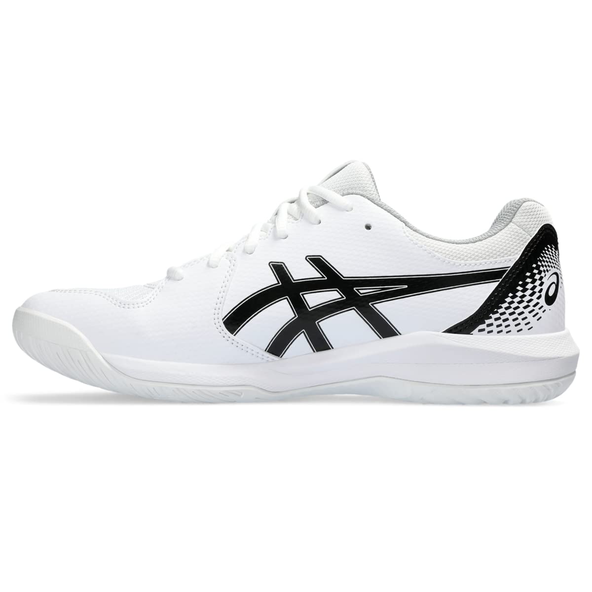 ASICS Men's GEL-DEDICATE 8 Tennis Shoes, 8, WHITE/BLACK