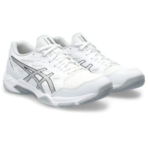 ASICS Women's GEL-ROCKET 11 Volleyball Shoes, 7, WHITE/PURE Silver