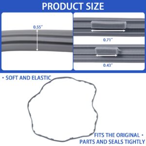 DC62-00344A Dryer Front Panel Air Seal Compatible With Samsung Dryer Some Models Fit for DV48H7400GW DV400GWHDWR, Replacement For 3992255 AP5916629 PS4276050 EAP4276050