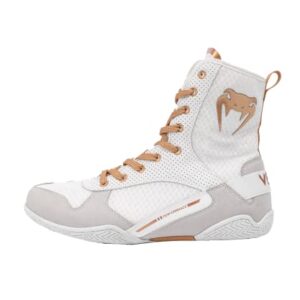 Venum "Elite" Boxing Shoes - White/Gold