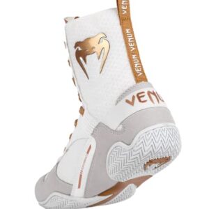 Venum "Elite" Boxing Shoes - White/Gold