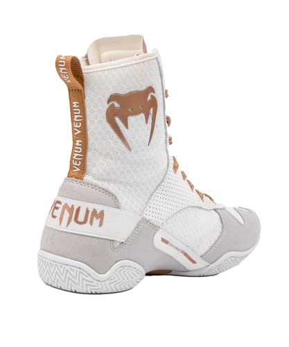 Venum "Elite" Boxing Shoes - White/Gold