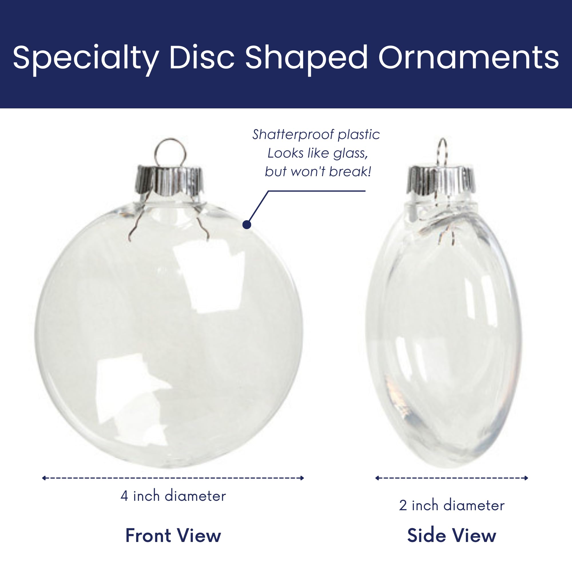 30th Birthday Lighted Christmas Ornament, Cheers to 30 Years Gift for Him & Her, Turning Thirty Years, Transparent Disc-Shaped Bauble with LED Fairy Lights, Battery Operated