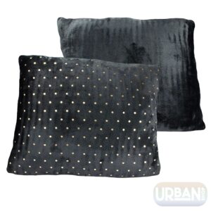 Urban Lifestyle Gold Foil Jumbo Pillow, Black