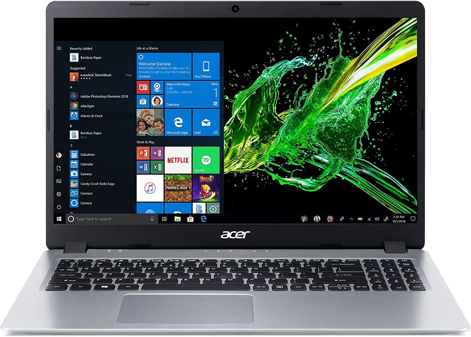 Acer Newest Aspire 5 15.6" IPS FHD Laptop - Dual Core AMD Ryzen 3 3200U - Radeon Vega 3 Graphics - 32GB DDR4-1TB SSD -RJ45 - HDMI - Backlit Keyboard - Windows 10 Pro w/RATZK 32GB USB