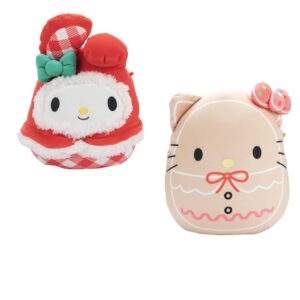 Squishmallows 8-Inch Hello Kitty & My Melody 2 Pack - Official Jazwares Plush - Collectible Soft & Squishy Stuffed Animal Toy - Add to Your Squad - Gift for Kids, Girls & Boys