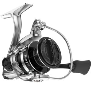 tempo vertix spinning reel, smooth 10+1 stainless bb fishing reels for freshwater, ultralight graphite frame with carbon fiber 20lbs drag max, 6.2:1 gear ratio reel for catfish bass