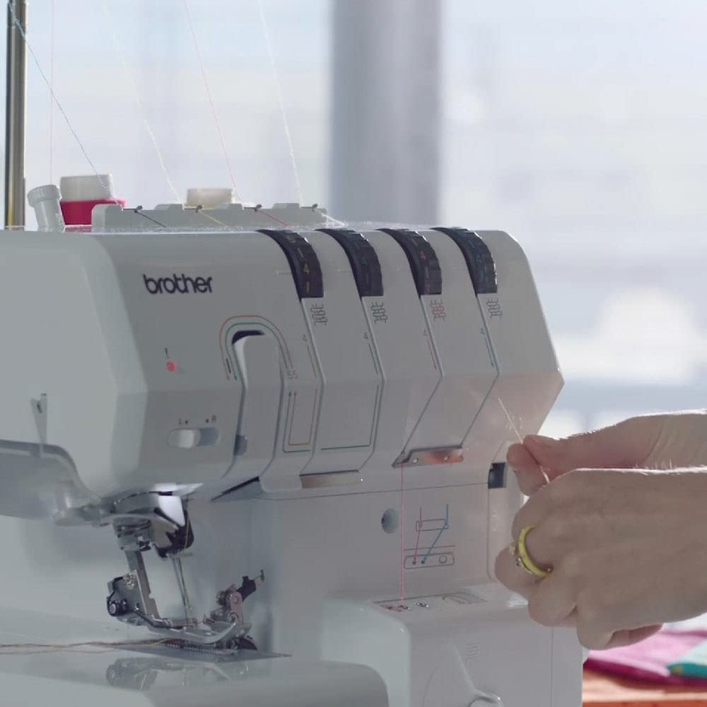 Brother Innov-ís Airflow 3000 Air Serger Sewing Machine - Comes With Gathering Foot, Blind Stitch Foot, and Piping Foot